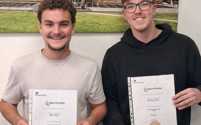 Distinction Success for Hall & Pickles Apprentices Max and Harrison